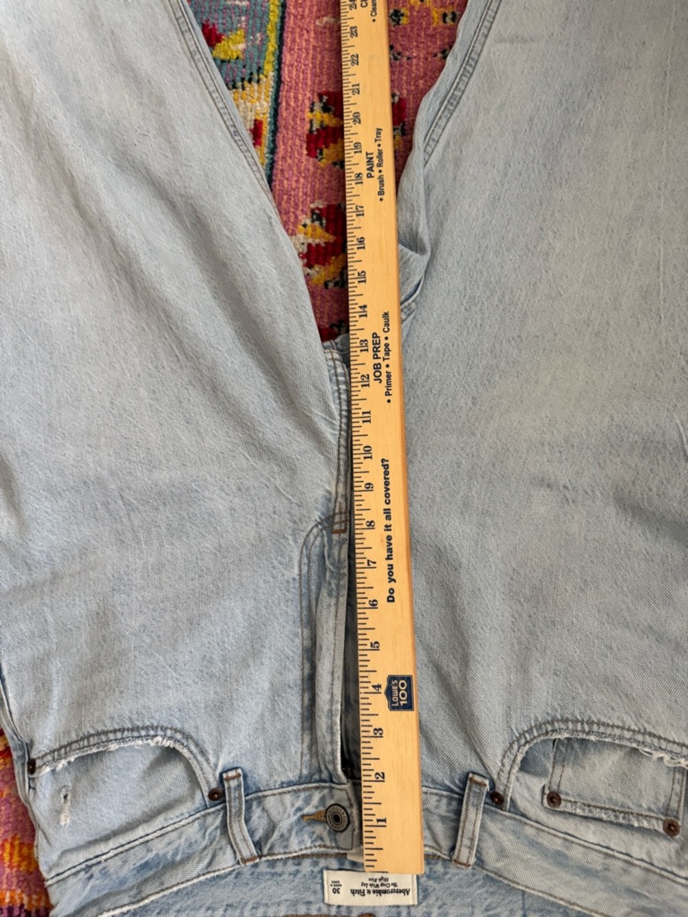 Abercrombie & Fitch the crop wide leg high rise 30 curve love - Picture 10 of 11